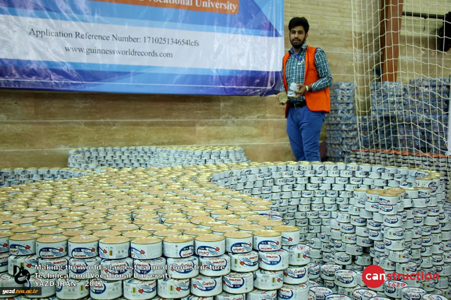 largest canned food structure