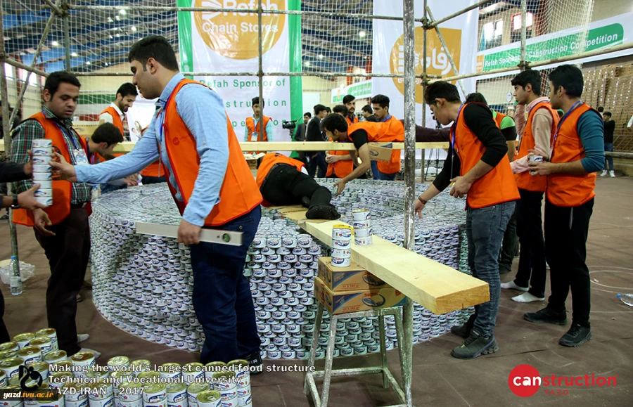 largest canned food structure