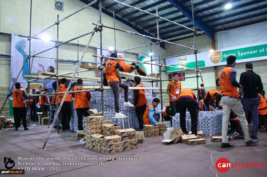 largest canned food structure