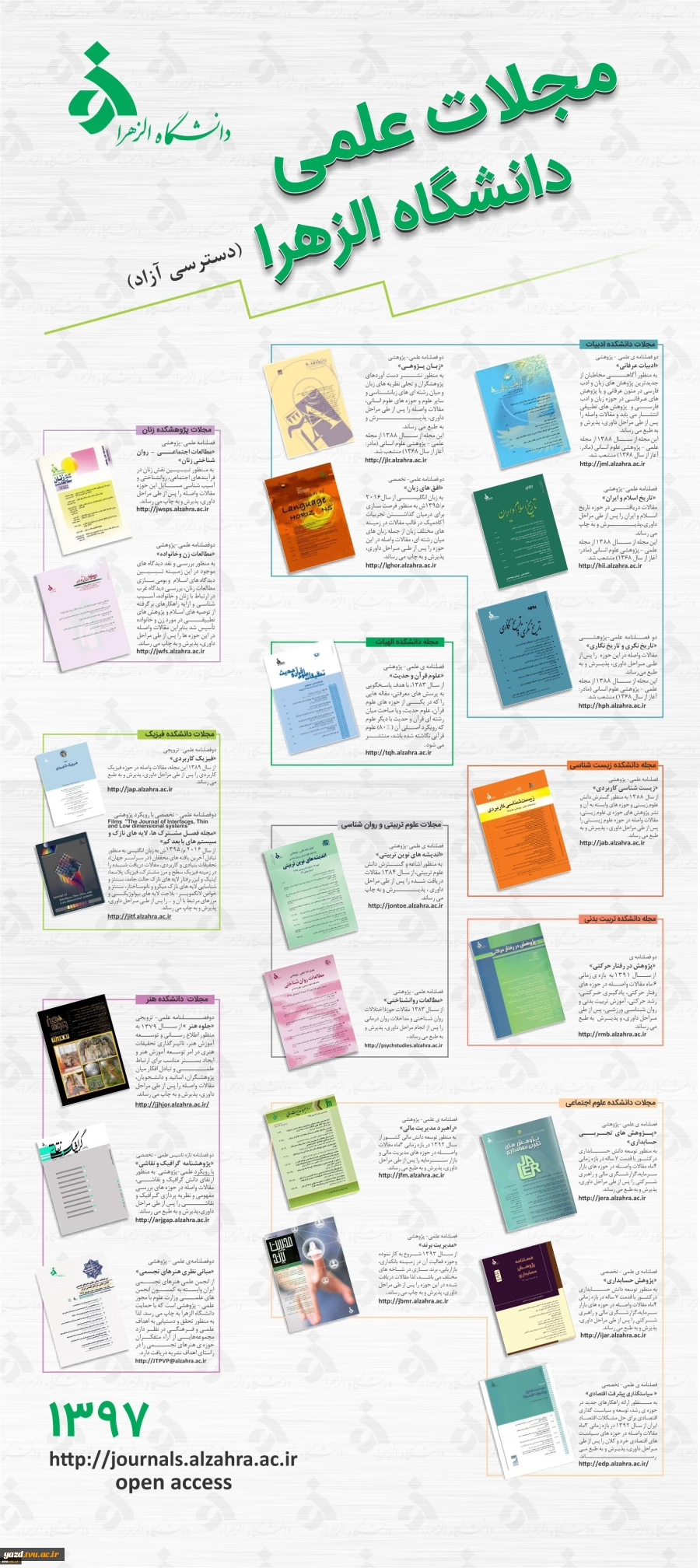 فراخوان مجله انگلیسی زبان language horizons دانشگاه الزهرا