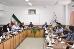 نشست مشترک اساتید دانشگاه فنی و حرفه ای  با مدیر آموزش  شرکت فولاد های آلیاژی یزد                             3