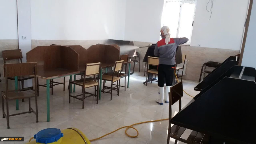 اقدامات ویژه کنترل و پیشگیری از بیماری کرونا در دانشگاه فنی و حرفه ای استان یزد 4
