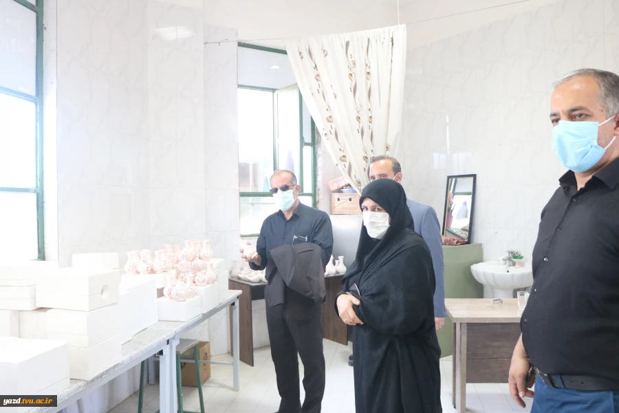 بازدید نماینده مردم میبد و تفت در مجلس شورای اسلامی از آموزشکده فنی دختران میبد 5