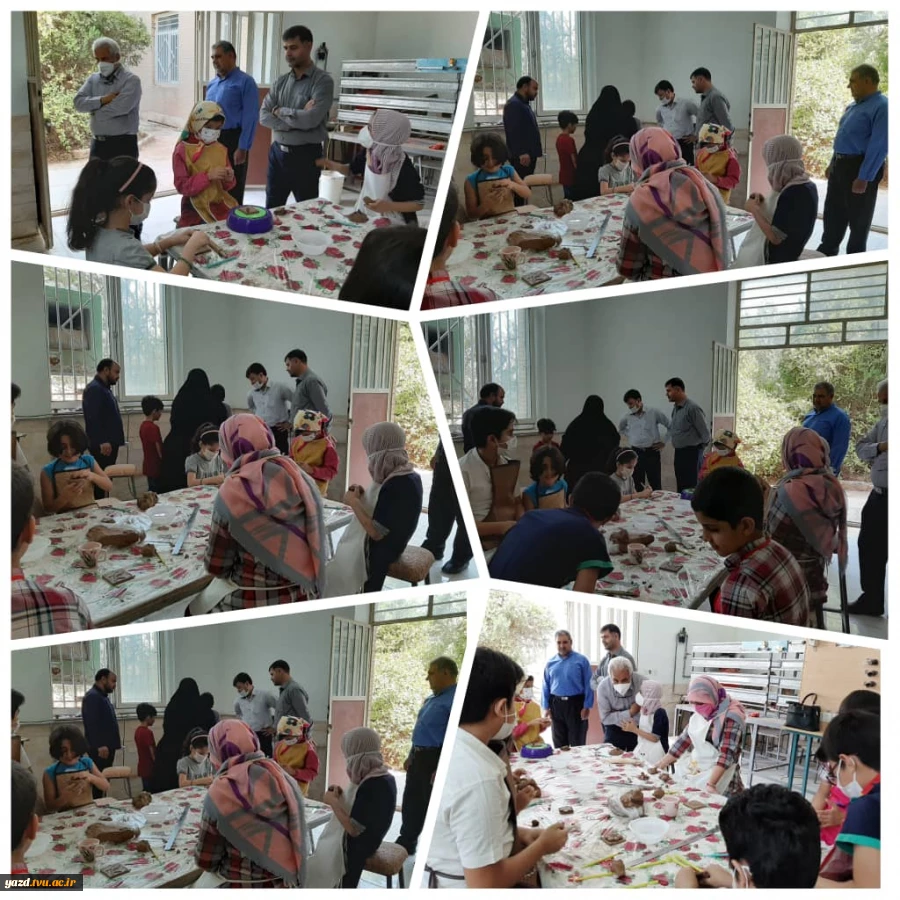 آموزش سفالگری به فرزندان همکاران در آموزشکده پسران شهید بهشتی اردکان 2