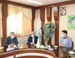 بازدید رئیس فدراسیون هندبال کشور به همراه رئیس هیئت هندبال استان یزد از آموزشکده فنی امام علی (ع) یزد 2