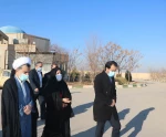بازدید مسئولین شهرستان میبد و رییس دانشگاه فنی استان و هیات همراه از آموزشکده فنی دختران میبد 4