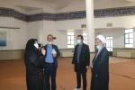 بازدید مسئولین شهرستان میبد و سرپرست استانی دانشگاه فنی و حرفه ای یزد و هیات همراه از آموزشکده فنی دختران میبد 3