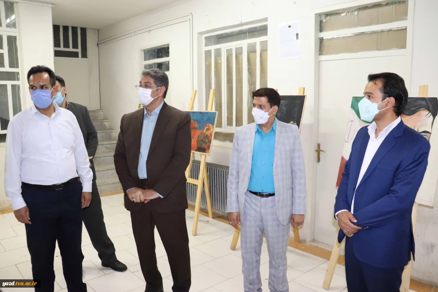 بازدید دکتر زمانی معاون اداری، مالی و مدیریت منابع دانشگاه فنی و حرفه ای و هیات همراه از آموزشکده فنی امام علی (ع) یزد 6