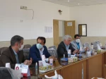 بازدید دکتر زمانی معاونت اداری مالی دانشگاه فنی ودکتر ضرغامی مدیر کل حقوقی دانشگاه از آموزشکده فنی دختران میبد 9