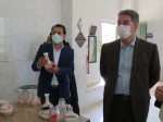 بازدید دکتر زمانی معاونت اداری مالی دانشگاه فنی ودکتر ضرغامی مدیر کل حقوقی دانشگاه از آموزشکده فنی دختران میبد 12