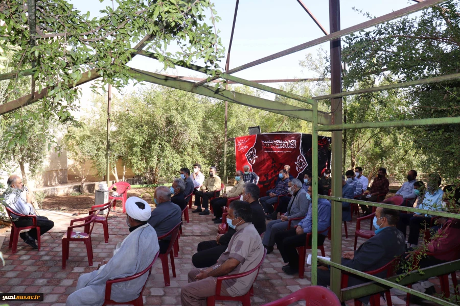 برگزاری مراسم پرفیض زیارت عاشورا به مناسبت اربعین حسینی همراه با سخنرانی سرهنگ فضلی رزمنده  وایثارگر جنگ تحمیلی به مناسبت هفته دفاع مقدس 3