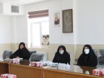 جلسه نماینده نهاد رهبری با اساتید معارف در آموزشکده فنی دختران میبد 5