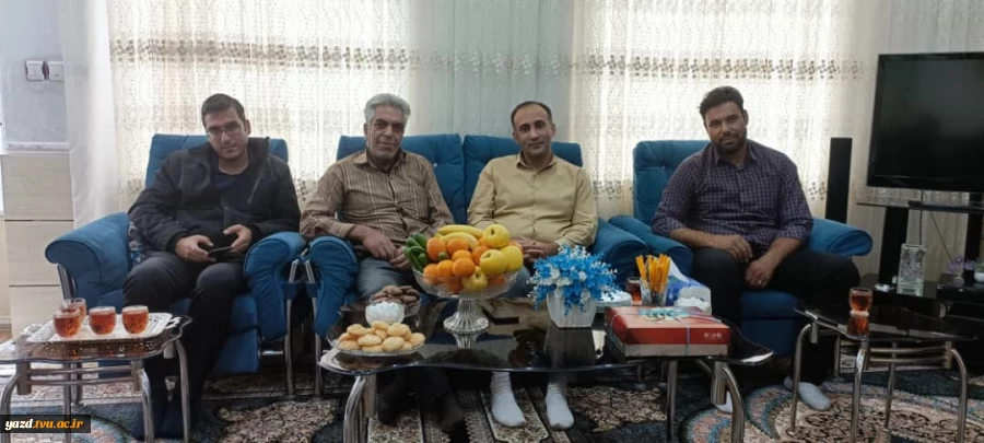 دیدار با همکار بازنشسته جانباز آقای عباسعلی صفاری به مناسبت میلاد حضرت ابوالفضل العباس و روز جانباز 2