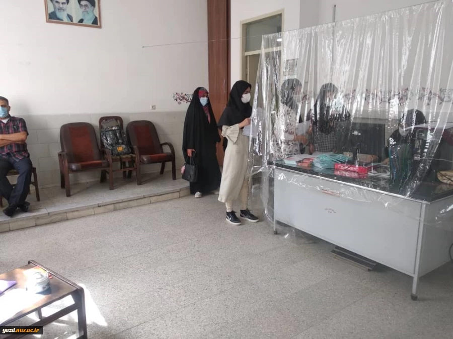 تصاویری از مراحل پذیرش با حضور دانشجویان در دانشگاه، خوابگاه و سلف سرویس آموزشکده فنی دختران یزد- حضرت رقیه (س) پس از دو سال . 3