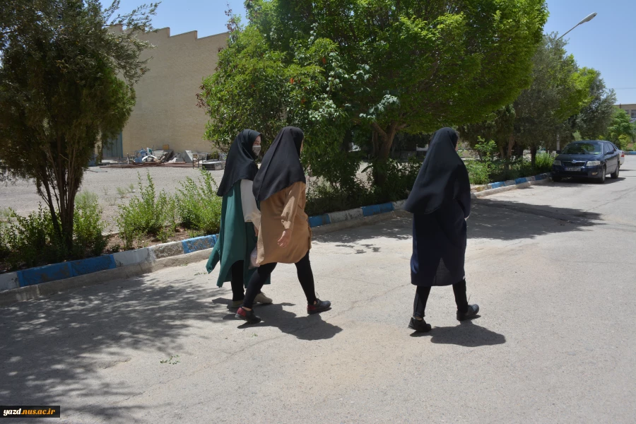 تصاویری از مراحل پذیرش با حضور دانشجویان در دانشگاه، خوابگاه و سلف سرویس آموزشکده فنی دختران یزد- حضرت رقیه (س) پس از دو سال . 7