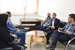 جلسه رئیس دانشگاه با معاونت پژوهشی جدید دانشکده فنی شهید صدوقی 2