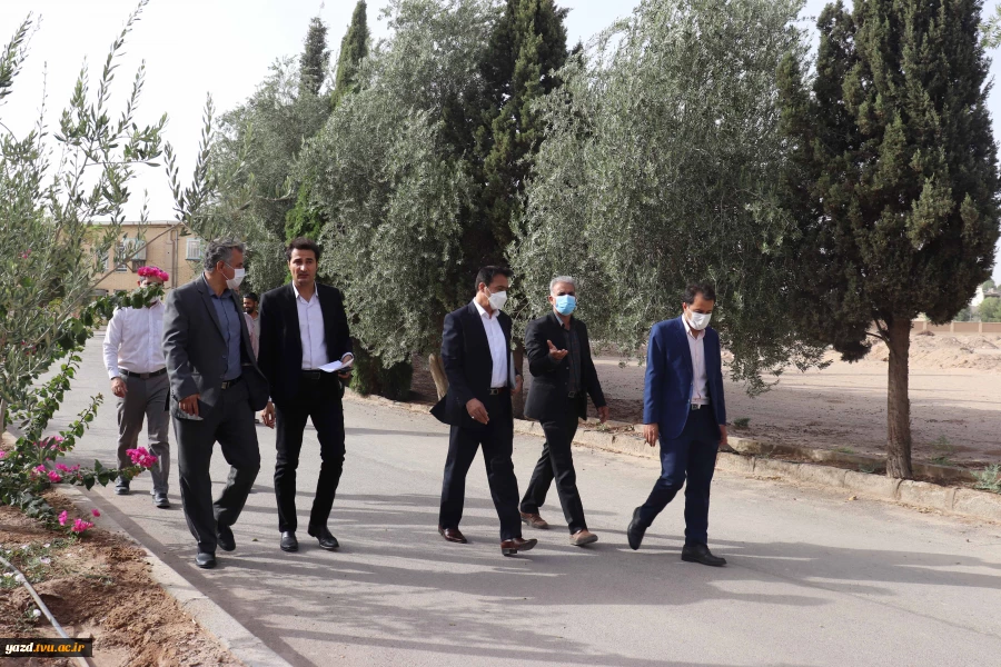 بازدید مدیر کل طرح های عمرانی دانشگاه فنی و حرفه ای کشور از آموزشکده فنی امام علی (ع) یزد  2