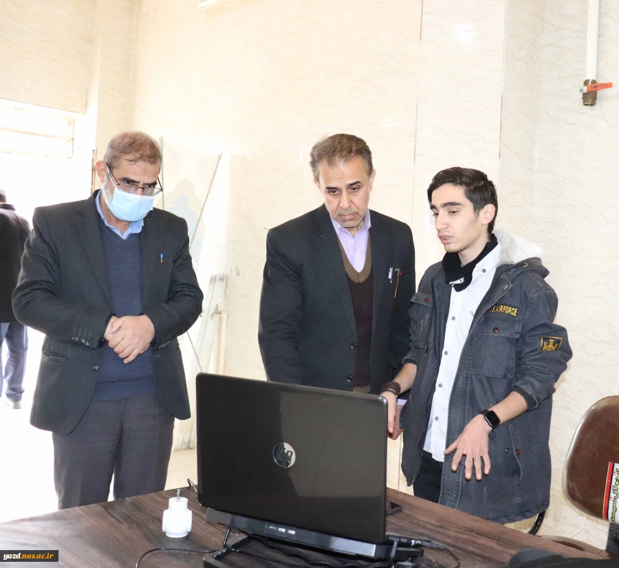بازدید دکتر محتشمی سرپرست دانشگاه فنی و حرفه ای استان یزد از آموزشکده فنی امام علی(ع) 5