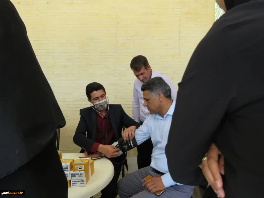 برپایی ایستگاه سلامتی در محل آموزشکده فنی کشاورزی امین خاتم 7