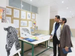 آموزشکده فنی دختران میبد میزبان معاون پژوهشی دانشگاه فنی وحرفه ای استان یزد وهیئت همراه در ژوژمان کارهای عملی دانشجویان 
