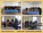 مسابقات ورزشی کارکنان و اساتید  به مناسبت گرامیداشت دهه فجر در سالن ورزشی آموزشکده فنی دختران یزد 2