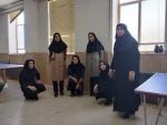 مسابقات ورزشی کارکنان و اساتید  به مناسبت گرامیداشت دهه فجر در سالن ورزشی آموزشکده فنی دختران یزد 7