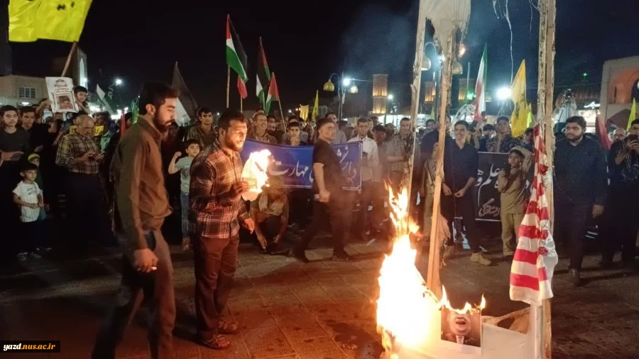 تجمع دانشگاهیان دانشگاه ملی مهارت یزد در میدان امیرچقماق  6