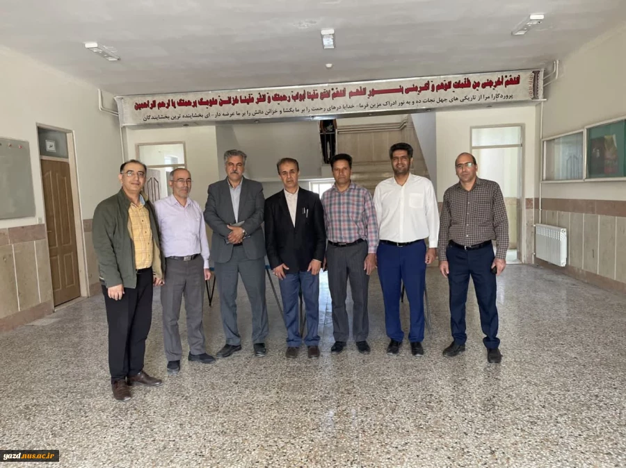 بازدید سرزده ریاست دانشگاه ملی مهارت استان یزد از واحد پسران تفت 2