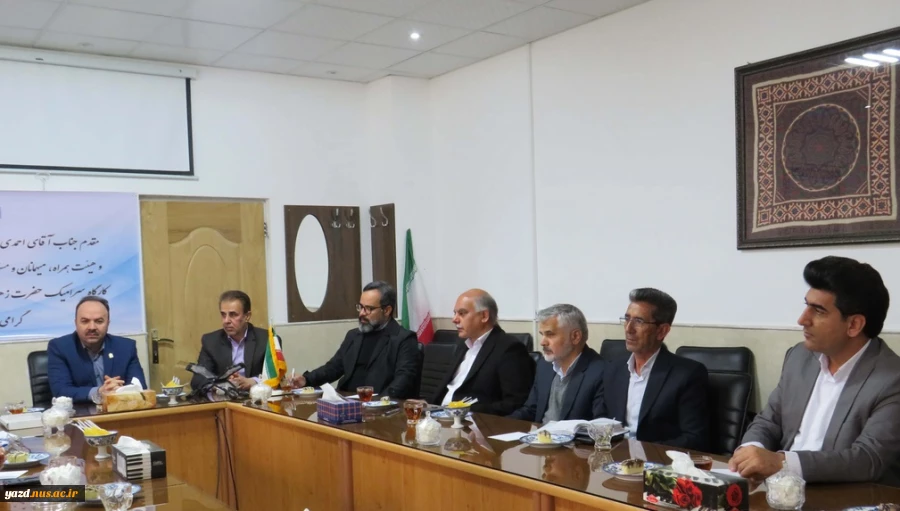 جلسه دکتر احمدی معاونت پژوهشی دانشگاه ملی مهارت کشور با رؤسای مراکز دانشگاه ملی مهارت استان یزد  3