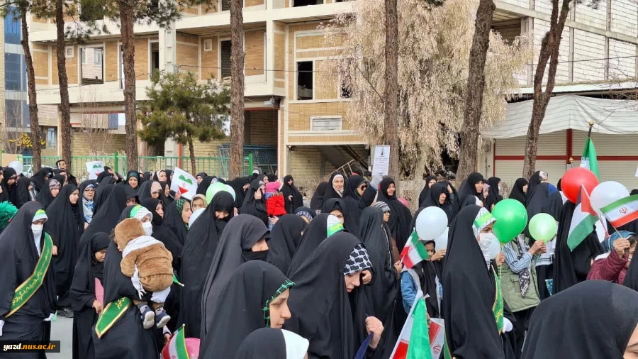حضور پرشورکارمندان آموزشکده ملی مهارت دختران میبد در راهپیمایی ۲۲ بهمن ماه1403

 6