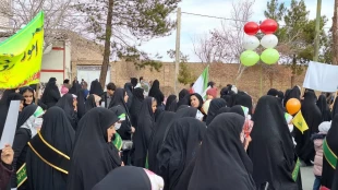 حضور پرشورکارمندان آموزشکده ملی مهارت دختران میبد در راهپیمایی ۲۲ بهمن ماه1403

 7