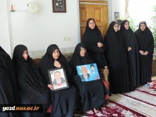 دیدارریاست و جمعی از کارکنان آموزشکده ملی مهارت دختران میبد با خانواده شهیدمحمد حسین محمدی
 6