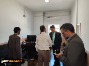 حضور ریاست دانشگاه ملی مهارت استان یزد در اتاق همکاران و کارگاه ها جهت تبریک سال نو 8
