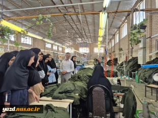 بازدید دانشجویان رشته طراحی دوخت آموزشکده ملی مهارت دختران میبد ازآداک دخت اردکان
 3