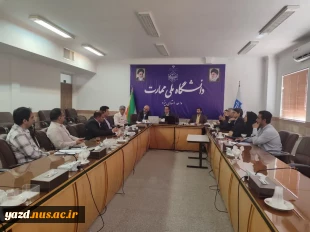 جلسۀ هماهنگی برگزاری رویداد در حوزۀ کاشی و سرامیک در دانشگاه ملی مهارت استان یزد 6