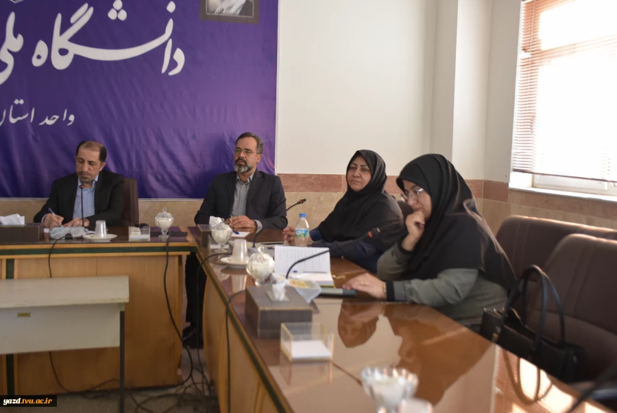 جلسه رییس نظارت و ارزیابی دانشگاه ملی مهارت کشور با روسای مراکز تابعه دانشگاه ملی مهارت استان یزد  4