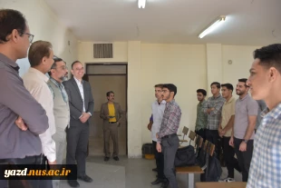 حضور رئیس و معاونین دانشگاه ملی مهارت یزد در کلاس‌های درس؛ خیرمقدم به دانشجویان در آغاز سال تحصیلی جدید 4
