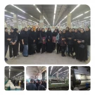 بازدید دانشجویان رشته طراحی و دوخت آموزشکده ملی مهارت دختران یزد – حضرت رقیه (س) از کارخانه نساجی یزدباف