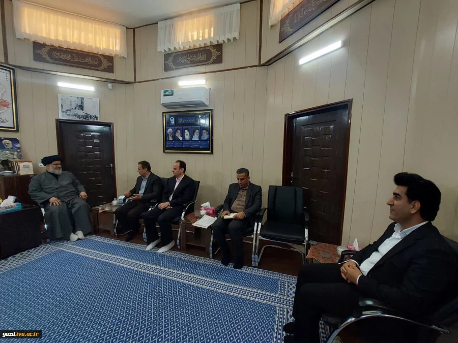 دیدار رئیس دانشگاه ملی مهارت استان یزد با امام جمعه شهرستان بافق 5