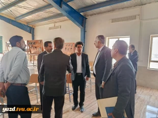 بازدید نماینده بافق در مجلس شورای اسلامی به همراه ریاست دانشگاه ملی مهارت استان یزد از آموزشکده بافق 4