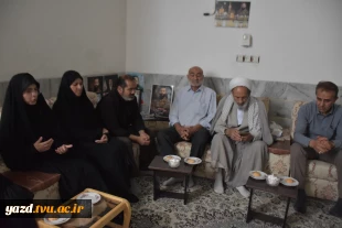 دیدار مسئولان دانشگاه ملی مهارت یزد با خانواده شهید محسن زارع به مناسبت ولادت امام رضا (ع) 2