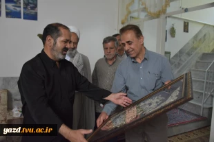 دیدار مسئولان دانشگاه ملی مهارت یزد با خانواده شهید محسن زارع به مناسبت ولادت امام رضا (ع) 5