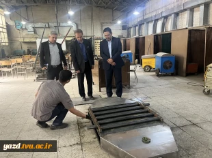 بازدید معاون دانشگاه ملی مهارت از کارگاه‌ها، خوابگاه و سلف دانشجویی دانشگاه ملی مهارت استان یزد 2