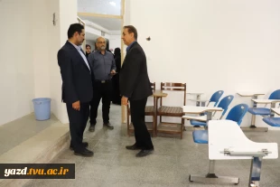 بازدید معاون دانشگاه ملی مهارت از کارگاه‌ها، خوابگاه و سلف دانشجویی دانشگاه ملی مهارت استان یزد 9