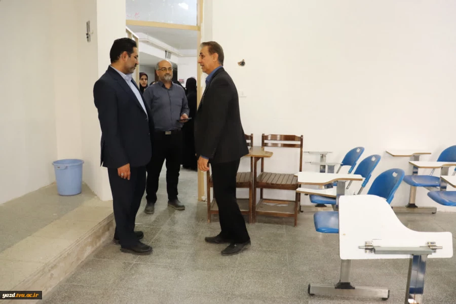 بازدید معاون دانشگاه ملی مهارت از کارگاه‌ها، خوابگاه و سلف دانشجویی دانشگاه ملی مهارت استان یزد 9