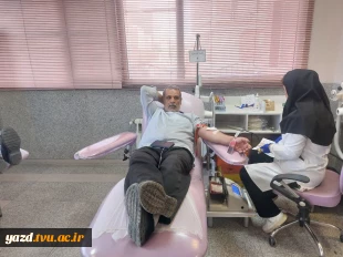 حضور پرشور کارکنان دانشگاه ملی مهارت استان یزد در پویش اهدای خون 5