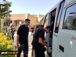  اعزام کاروان دانشجویان دانشگاه ملی مهارت استان یزد به آیین پیاده‌روی اربعین حسینی 3