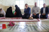 بزرگداشت هفته دفاع مقدس با حضور ریاست دانشگاه ملی مهارت یزد در گلزار شهدای امامزاده جعفر