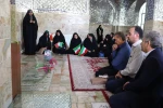 بزرگداشت هفته دفاع مقدس با حضور ریاست دانشگاه ملی مهارت یزد در گلزار شهدای امامزاده جعفر 4