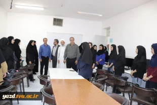 بازدید هیات رئیسه دانشگاه ملی مهارت استان یزد از کلاس‌های درس هم‌زمان با آغاز سال تحصیلی جدید 2